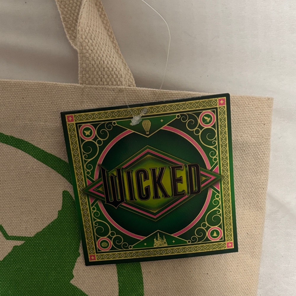 Wicked Canvas Tote Bag - Purple and Green - Picture 2 of 3